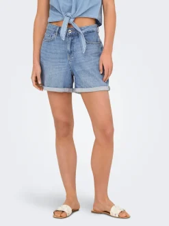 ONLJOSEPHINE Cintura alta Corte regular Shorts vaqueros