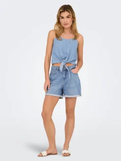 ONLJOSEPHINE Cintura alta Corte regular Shorts vaqueros