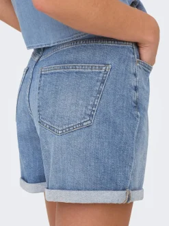 ONLJOSEPHINE Cintura alta Corte regular Shorts vaqueros