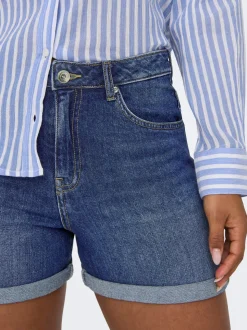 ONLJOSEPHINE Cintura alta Corte regular Shorts vaqueros