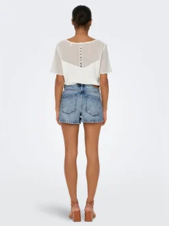 ONLKELLY Cintura alta Corte regular Shorts vaqueros