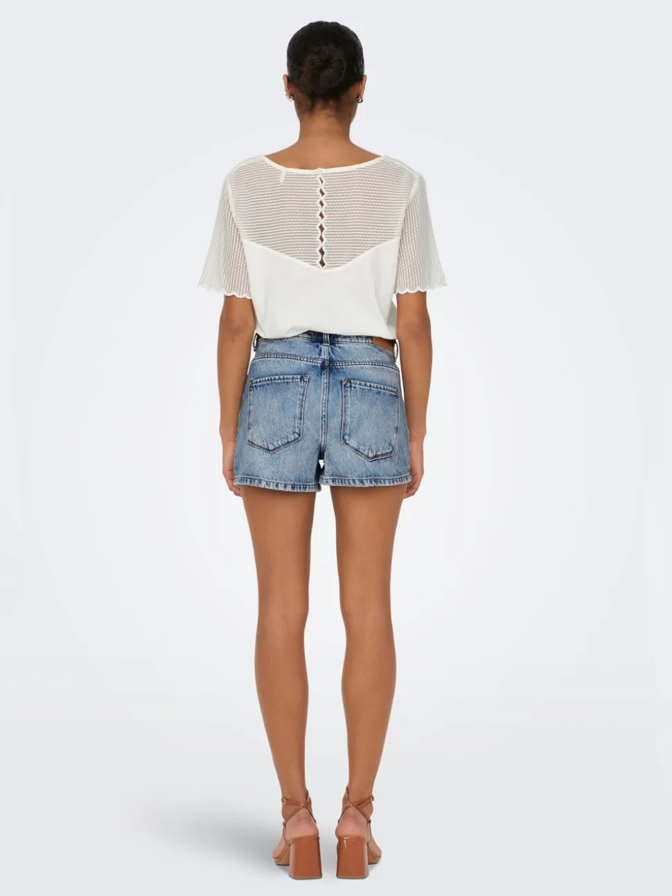 ONLKELLY Cintura alta Corte regular Shorts vaqueros