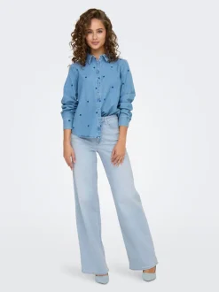ONLMADISON Cintura alta Corte wide leg Vaqueros