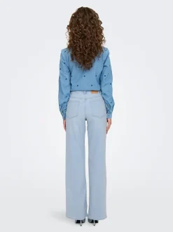 ONLMADISON Cintura alta Corte wide leg Vaqueros