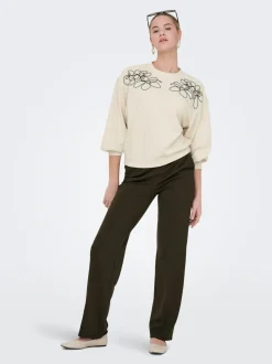ONLPOPTRASH-SUKI Corte loose Pantalones de pernera ancha
