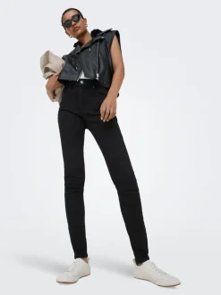 ONLROYAL-POWER Cintura alta Corte skinny Vaqueros