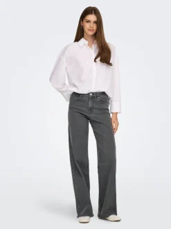 ONLSANNA Cintura alta Corte wide leg Vaqueros