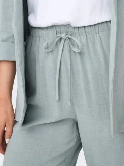 ONLSIESTA Corte straight Lino Pantalones