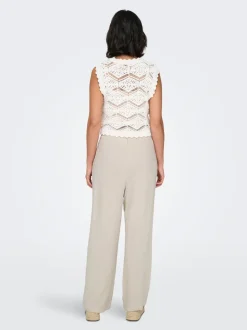 ONLSIESTA Corte straight Lino Pantalones