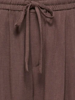 ONLSIESTA Corte wide leg Lino Pantalones de pernera ancha