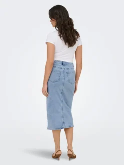 ONLSILJA Falda vaquera Falda midi