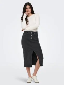 ONLSILJA Falda vaquera Falda midi