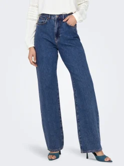 ONLSILJE Cintura alta Corte straight Vaqueros