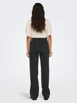 ONLSILJE Cintura alta Corte straight Vaqueros