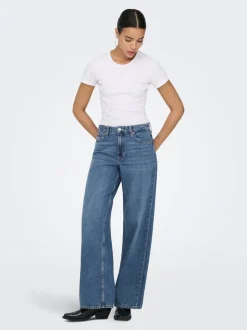 ONLSILKY Cintura alta Corte wide leg Vaqueros