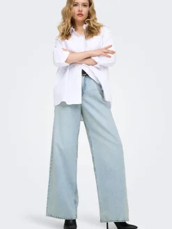 ONLSILKY Cintura alta Corte wide leg Vaqueros
