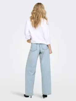 ONLSILKY Cintura alta Corte wide leg Vaqueros