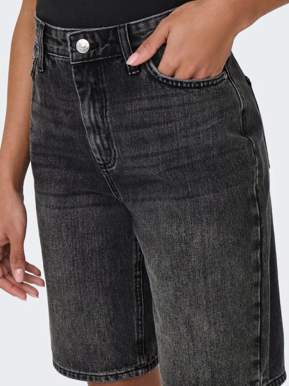 ONLSONNY Cintura alta Corte regular Shorts vaqueros