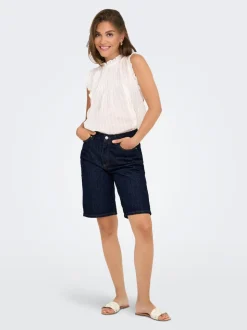 ONLSONNY Cintura alta Corte regular Shorts vaqueros