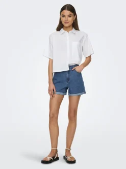 ONLVEGA Cintura alta Corte regular Shorts vaqueros