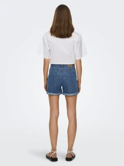 ONLVEGA Cintura alta Corte regular Shorts vaqueros