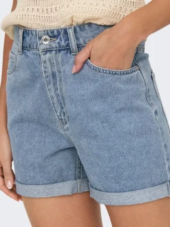 ONLVEGA Cintura alta Corte regular Shorts vaqueros
