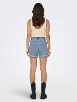 ONLVEGA Cintura alta Corte regular Shorts vaqueros