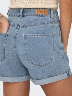 ONLVEGA Cintura alta Corte regular Shorts vaqueros