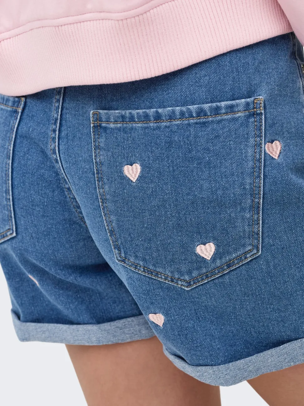 ONLVEGA Cintura alta Corte mom Shorts