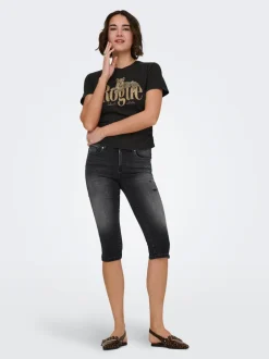 ONLWAUW Cintura media Corte regular Capris