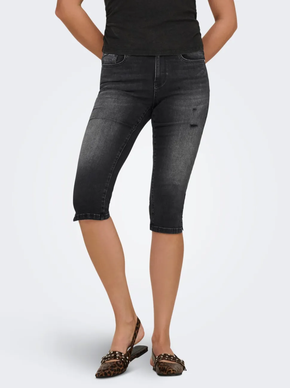 ONLWAUW Cintura media Corte regular Capris