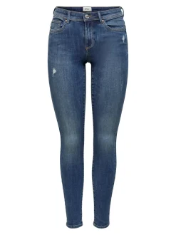 ONLWAUW Cintura media Corte skinny Vaqueros