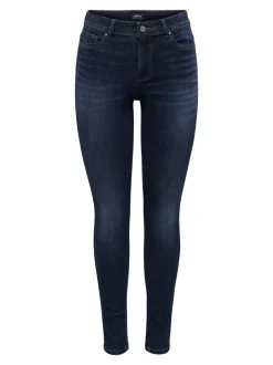 ONLWAUW Cintura media Corte skinny Vaqueros