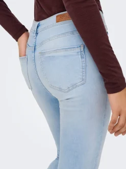 ONLWAUW Cintura media Corte skinny Vaqueros