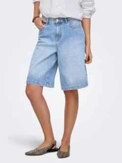 ONLZAGU-DORSI Cintura media Corte loose Shorts vaqueros