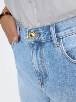 ONLZAGU-DORSI Cintura media Corte loose Shorts vaqueros