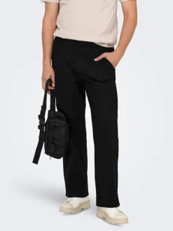 ONSBOB Corte loose Lino Pantalones