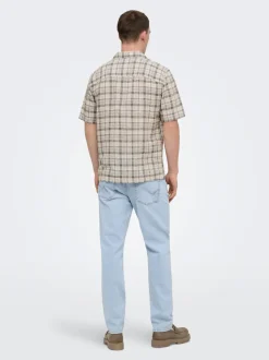 ONSCAIDEN Lino Camisa estilo resort