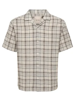 ONSCAIDEN Lino Camisa estilo resort