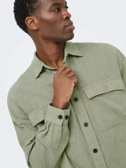 ONSCAIDEN Lino Sobrecamisa