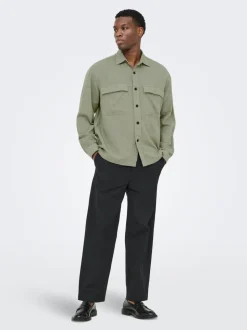 ONSCAIDEN Lino Sobrecamisa