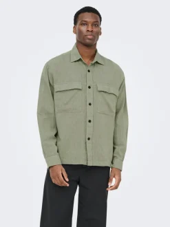 ONSCAIDEN Lino Sobrecamisa