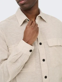 ONSCAIDEN Lino Sobrecamisa