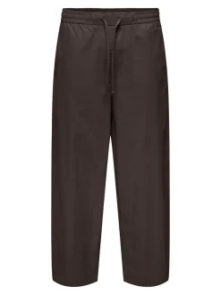 ONSDAVES Corte wide leg Lino Pantalones