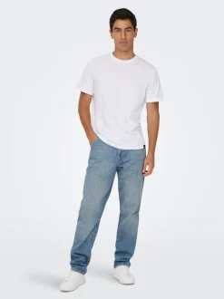 ONSEDGE Talle medio Corte straight Vaqueros