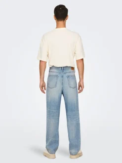 ONSFADE Cintura media Corte loose Vaqueros