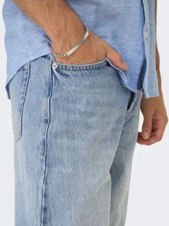 ONSFADE Cintura media Corte loose Vaqueros