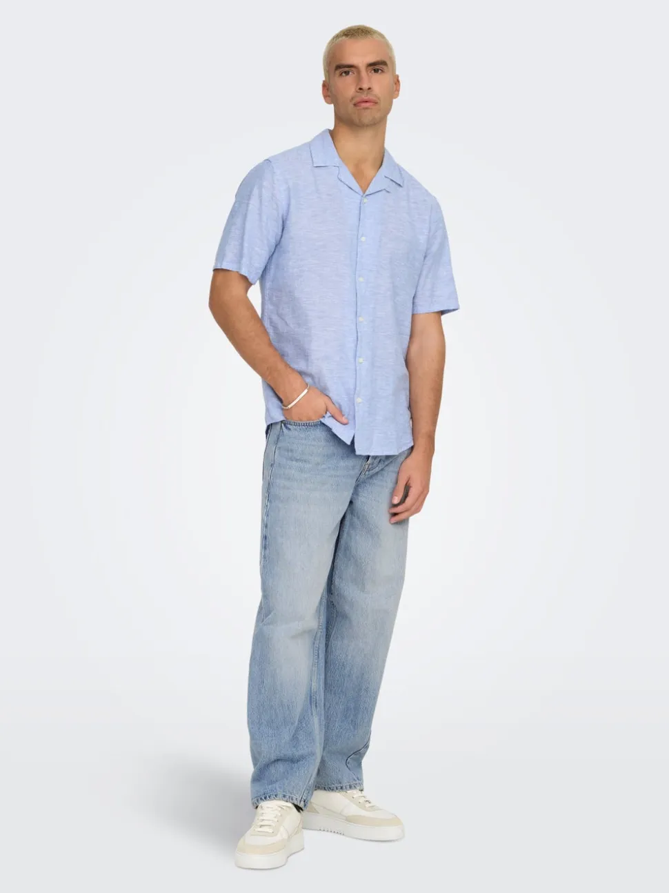 ONSFADE Cintura media Corte loose Vaqueros