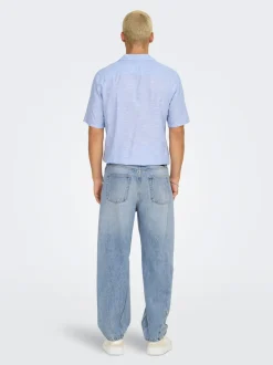 ONSFADE Cintura media Corte loose Vaqueros
