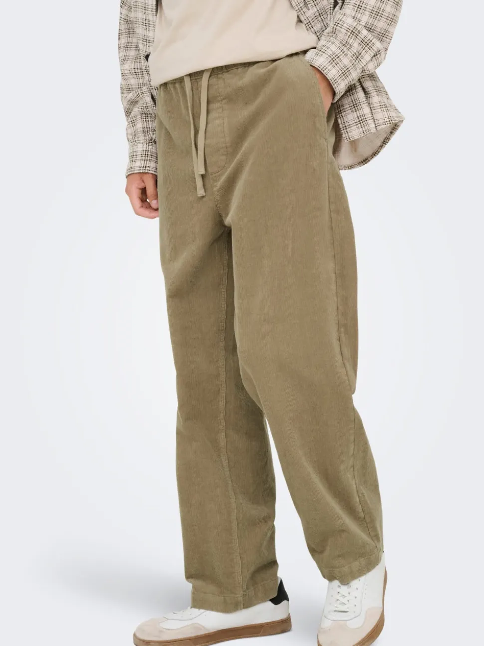 ONSFADE Corte loose corduroy Pantalones